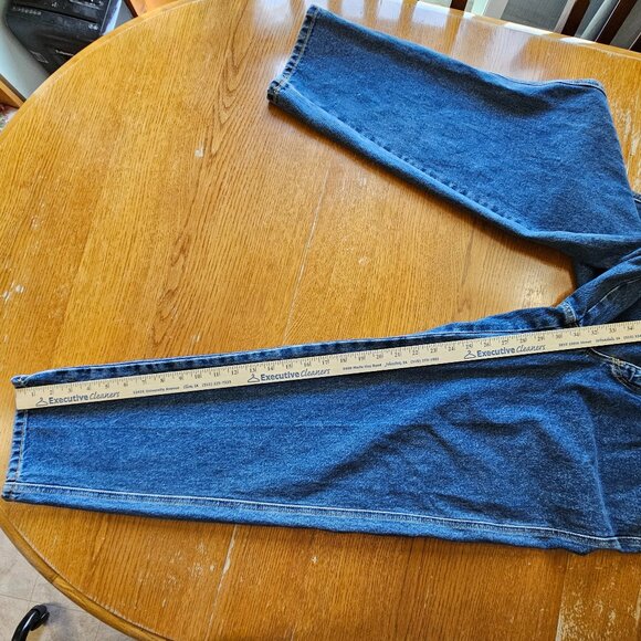 Women's Memphis Size 11/12 Blue Denim Jeans Straight 100% Cotton Medium Wash - Picture 7 of 10